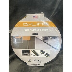 D-Line 6ft Floor Cord Cover Made in USA Linkable Cable Protector Heavy Duty NIP!